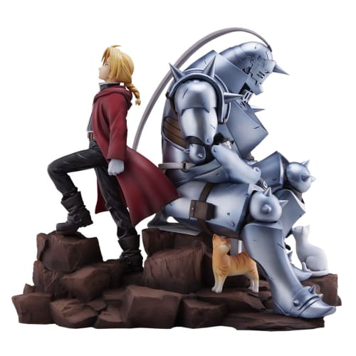 PROOF Fullmetal Alchemist Edward Elric & Alphonse Elric -Brothers- Approx. 250mm Tall Non-Scale PVC Painted Complete Figure