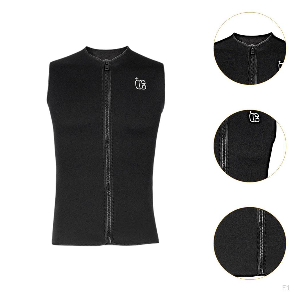 Wetsuit Top for Men Diving Vest Cold Water Swimming Scuba Surfing