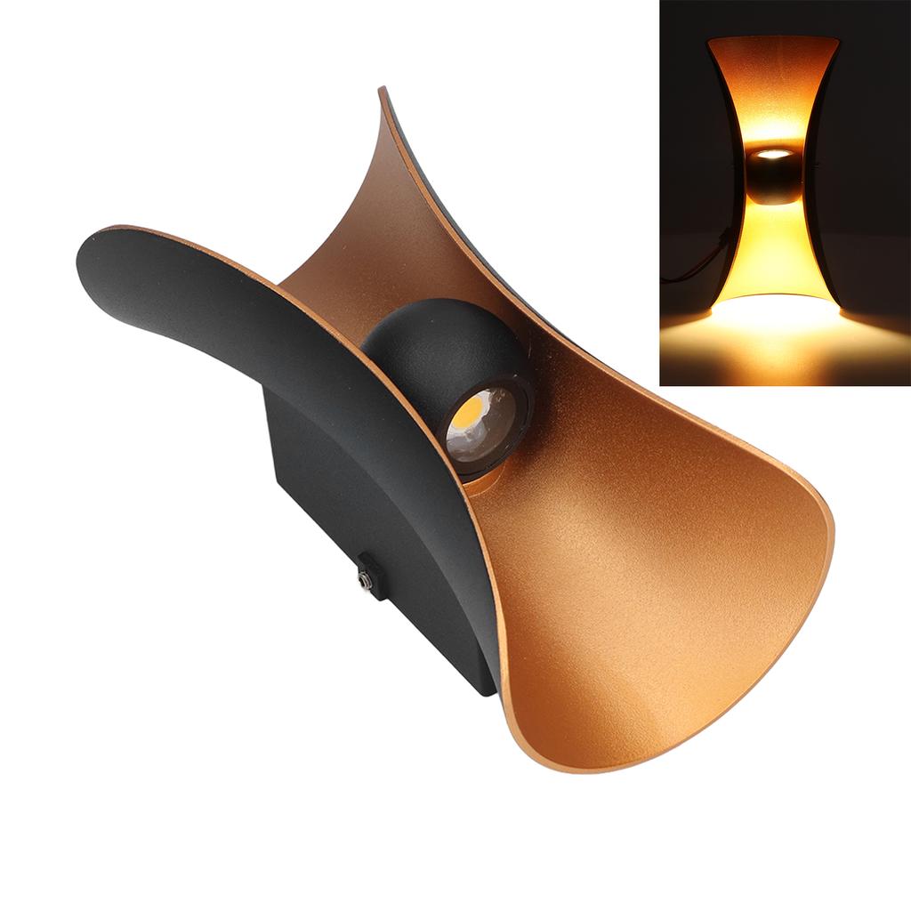 LED Up- und Downlights Modern Außen Veranda Wand 10W 3000K Innen Wandleuchte für Terrasse Treppe Flur 85‑265V