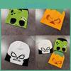 Halloween Pumpkin Skull Pattern Knit Hat With Show Eye For Winter And Fall Seasonal Wear