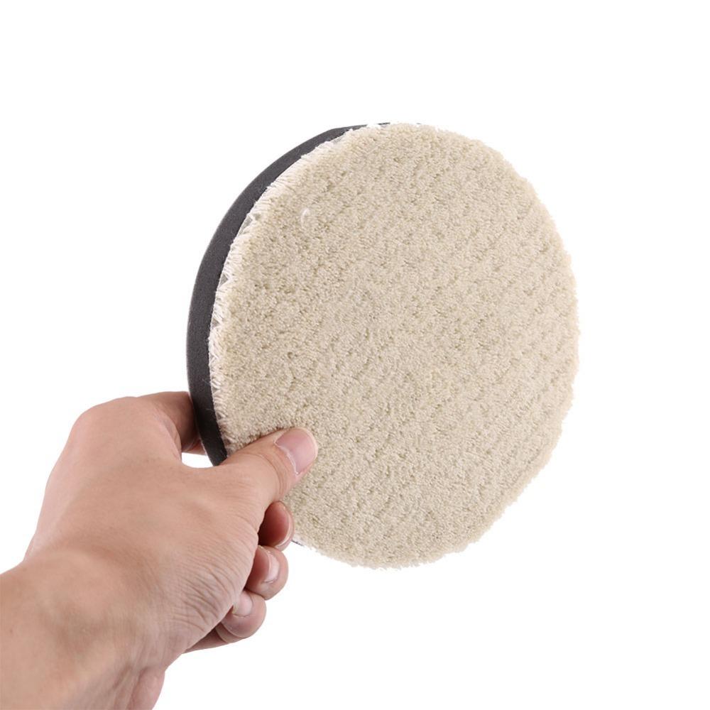 3PCS Wool Waxing Wool Pad 5 Inch/6 Inch/7 Inch Auto Detailing Pad Wool Polishing Pad  Auto Detailing