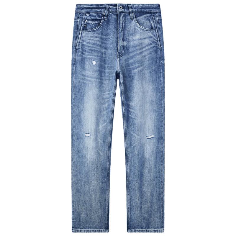 Jiumuwang Men s Distressed Straight Leg Jeans 175/80A