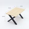 1Set 1:12 Dollhouse Miniature Tables Round Stool Outdoor Camping Chair Model Decor Toy Doll House Accessories