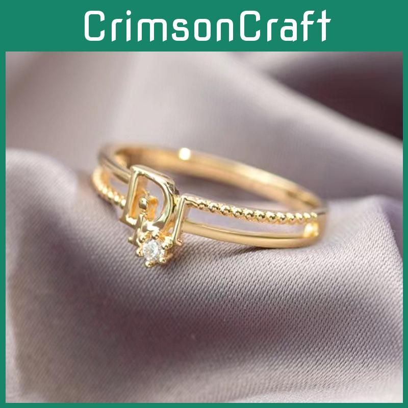 Chic Geometric Design Adjustable D-ring For Women Luxuriously Embellished With Rhinestones