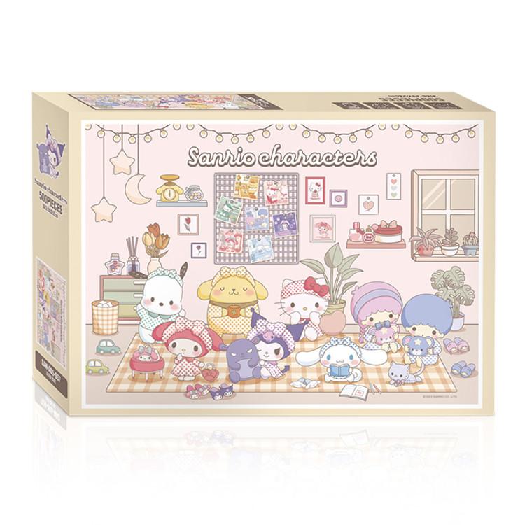 Puzzle de 500 de piese - Sanrio Pijama Party, popular puzzle coreean