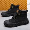 Martin boots men's high-top autumn and winter retro kicking can't suck big yellow boots outdoor desert soft leather tooling boots