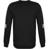 adidas Neo M Rflct Gr Sw Striped Casual Crew Neck Long Sleeve Sweatshirt Men Sweatshirt Black BR8422