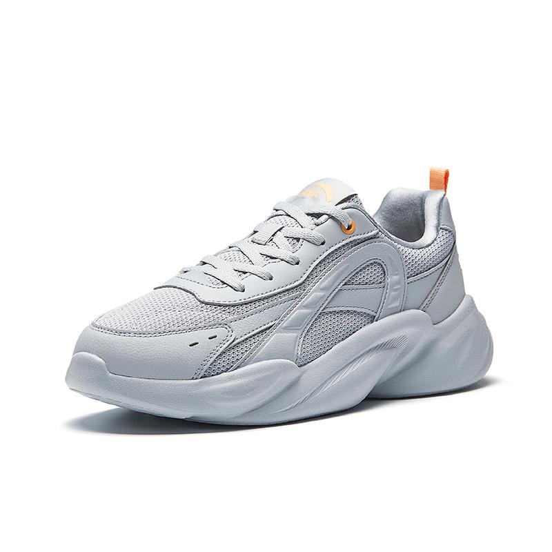 New Anta Slip Resistant And Breathable Low Top Casual Shoes Women's Frost Tower Gray 922528817Q-5