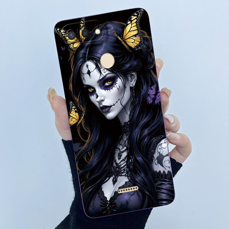 For Xiaomi Redmi 6 5 Plus 5A 4A 4X Case Advanced Sense Pretty Cartoon Flower Liquid Silicone Soft TPU Protective Back Cover Capa