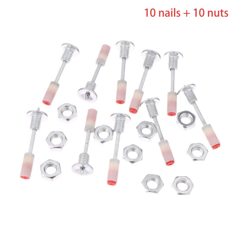 

1 комплект M8 Винт Гайка Гвозди для гвоздезабивных пистолетов Многоцелевые наборы гвоздей Гвоздезабивной пистолет Ручной Сталь Бетонные гвозди Ручной Стальной гвоздь 10set