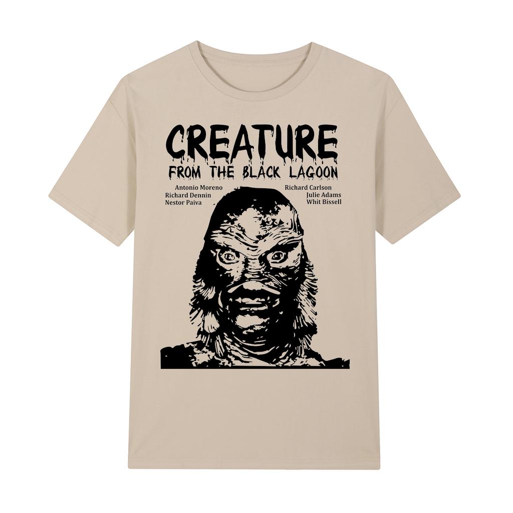 Creature from the Black Lagoon Vintage Tshirt Style Black Streetwear Cotton Men T Shirt New Tee Tshirt Womens Tops