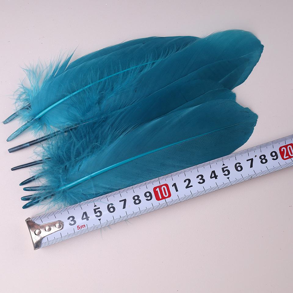 100Pcs Colored Goose Feathers for Decorating Christmas Crafts Dress Jewelry Fringe Accessories 6-8 inch 15-20CM