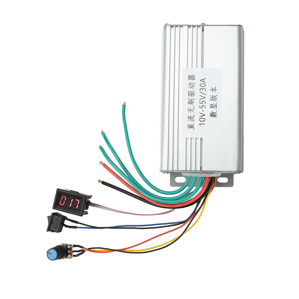 DC 10-55V 30A Brushless Motor Controller Speed Regulator Drive Board Electric Bike DC Brushless Motor Controller E-Scooter Part