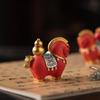 JINGRUIXIANG Guochao Rotating Tang Horse & Yuanbao Wealth Figurine Pair