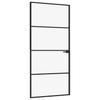 Vidaxl Interior Door, Black, 93X201.5 Cm, Glass and Aluminum