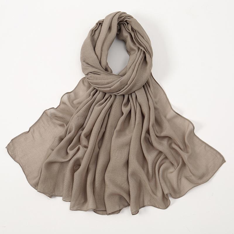 New Muslim Modal Hijab Rayon Cotton Shawls For Women Plain Scarf Big Size Headscarf Wraps Islamic Turban Headband 170*75cm