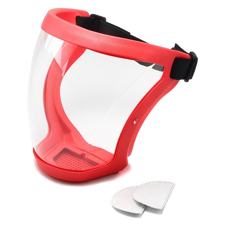 Mască de protecție Protector facial transparent Mască facială de protecție Mască de siguranță în aer liber Capac pentru cap Protecție la locul de muncă Rezistent la stropire