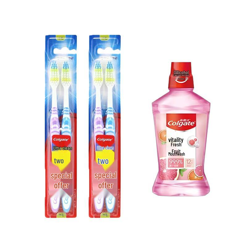 Colgate Ultra Clean Toothbrush & Mouthwash Set