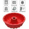 Silicone Cake Tins for Baking Fluted and Round Set of 2 Pack,9 Inch Nonstick Cake Pans Moulds Loaf for Donut Muffin Cookie