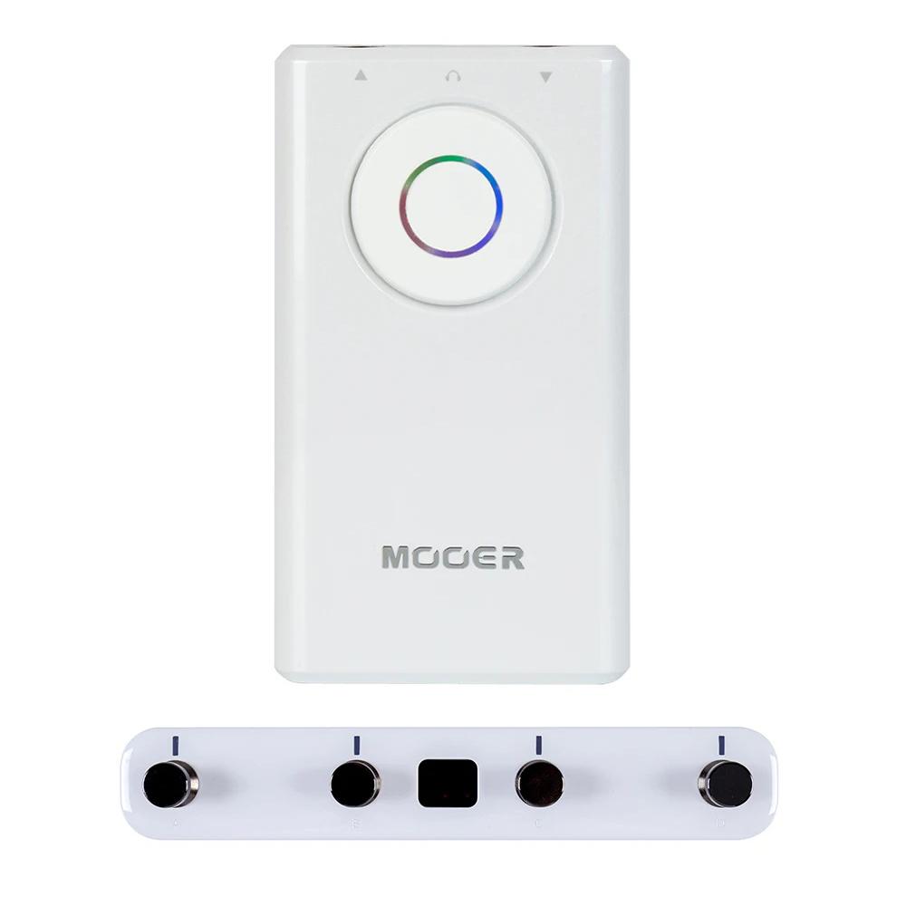 Mooer Prime P1 Умная гитарная педаль Мультиэффект-педаль Встроенные 126 эффектов 40 драм-машин 80-е Лупер Запись, Гитарный ножной переключатель белый