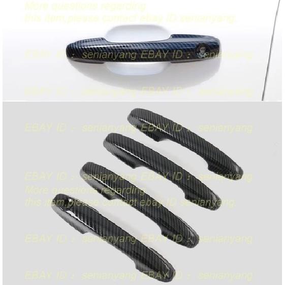 Door Handle Side Cover Trim Carbon Fiber Look For -2024 Ford Escape 4pcs