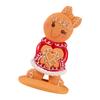 Gingerbread Man Resin Ornament Christmas Figurine Decoration For Tabletop Shelf Display Holiday Party Centerpieces