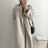 New Women's Double-sided Cashmere Wool Coat, Petite Size Mid-length, Premium Elegant Outerwear for Fall Winter