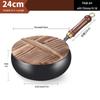 Wutuo Hand-Forged Iron Stir Fry Pan with Cedar Lid