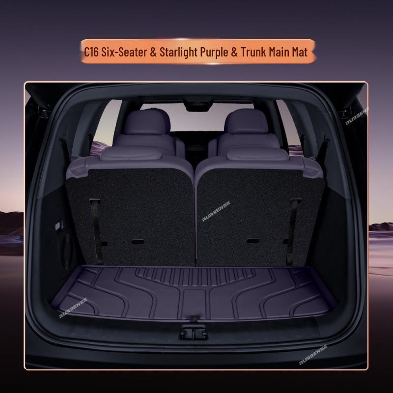 Leapmotor C16 Semi-Enclosed Trunk Mat: New Model Car Interior Carpet Tail Box Mat
