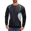 Men's Casual Top Round Neck Pullover Long Sleeved