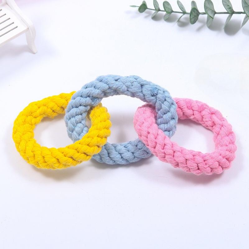 

Colorful Rope Pet Toy Dog Grinding Teeth ChewingToys Interactive Parrot Climbing Rope Toys