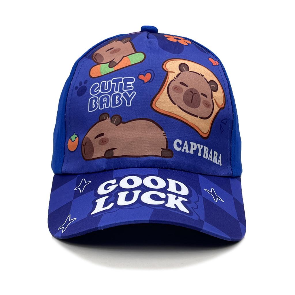 Capybara Children Baseball Hat With Sunshade Breathable Cotton For Outdoor