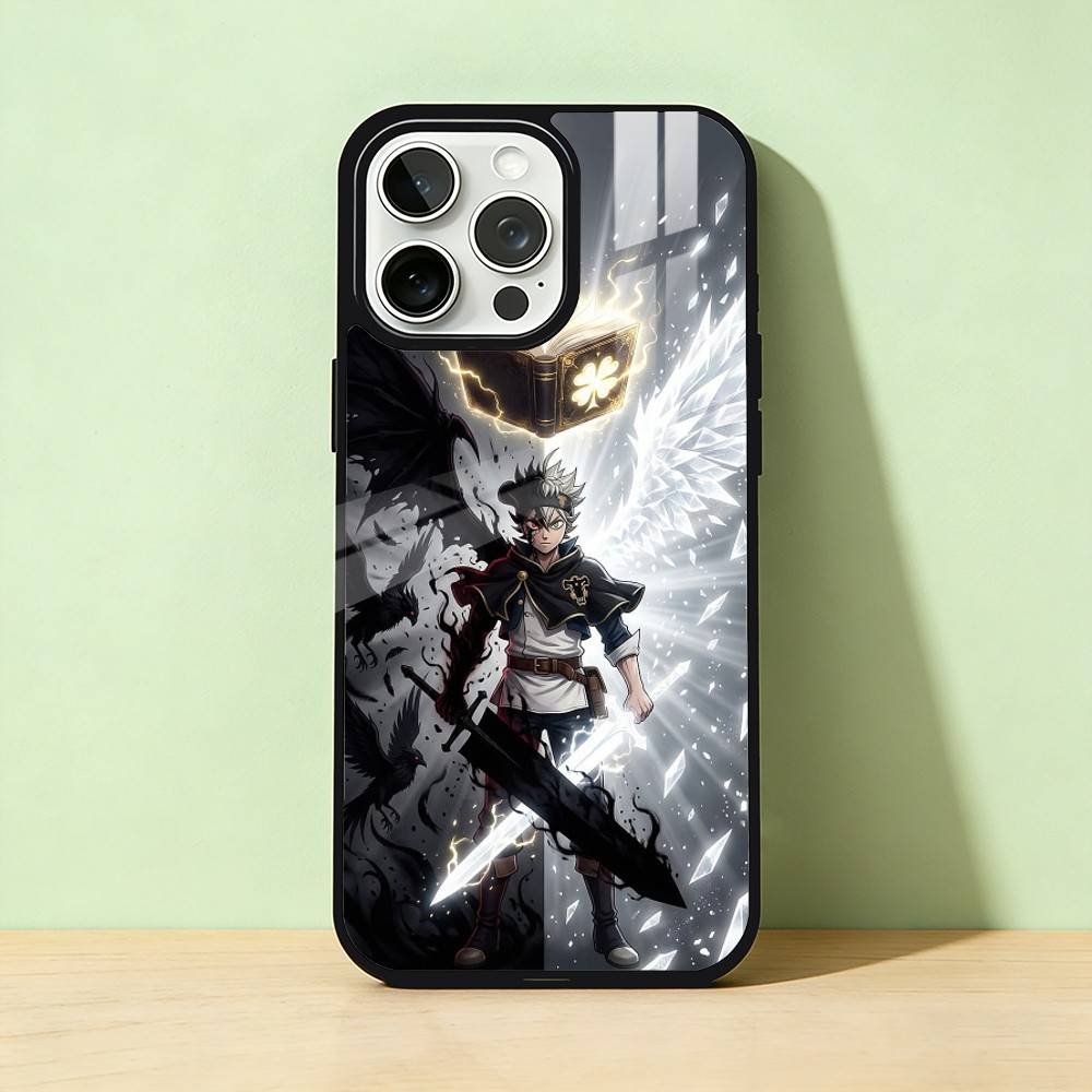 

AAA аниме B-Black C-CloverS Логотип Чехол для телефона Для iPhone 17,16,15,14,13,12,11,Pro Max,Plus Конфетный Серебристый Чехол iPhone16pro