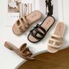 Yuzhihao Women's Summer One-Strap Flip-Flops, Casual Fashionable Flats, Indoor Slippers.