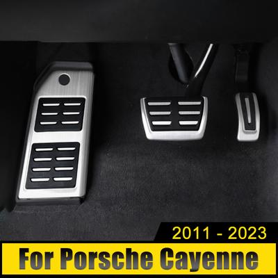 Capa para pedal de acelerador, combustível, freio, apoio para os pés, almofada para Porsche Cayenne 2018-2021 2022 Cayenne 958 2011-2017, acessórios