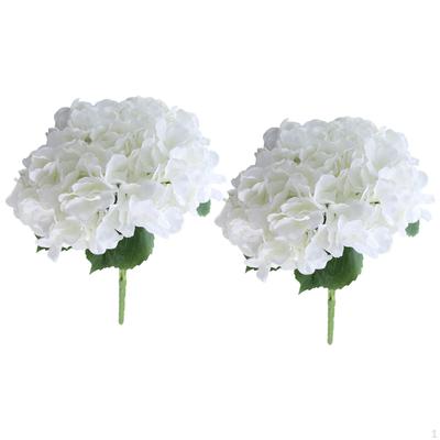 2 Pieces Flower Bouquet Hydrangea Lifelike Artificial Arrangements for Party