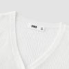 Semir Women's Short Slim-Fit Lace V-Neck Knitted Cardigan