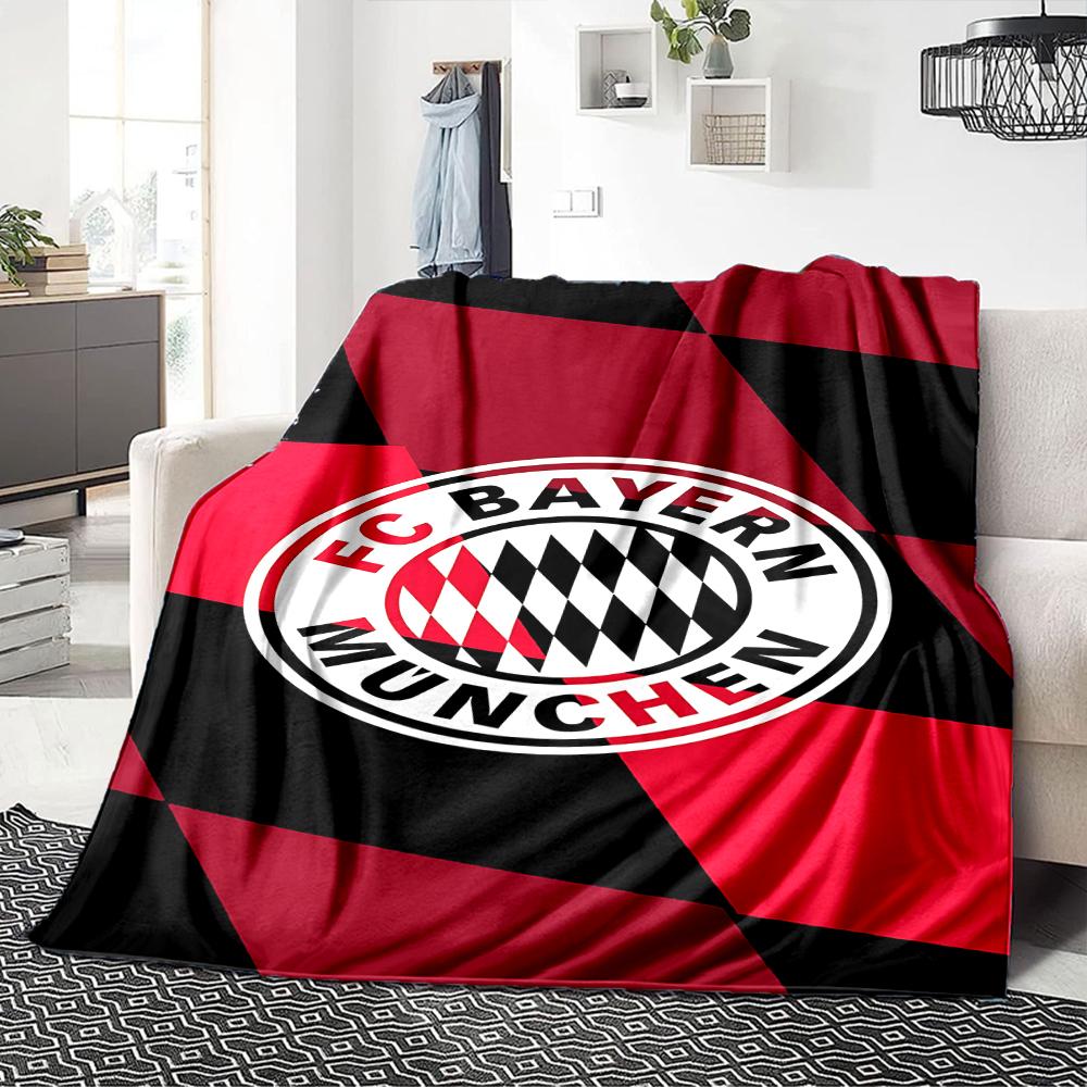 Bayern Munich Crest Blankets Flannel Printed Breathable Warm Throw Blanket for Home Office Bedspreads 0708a119