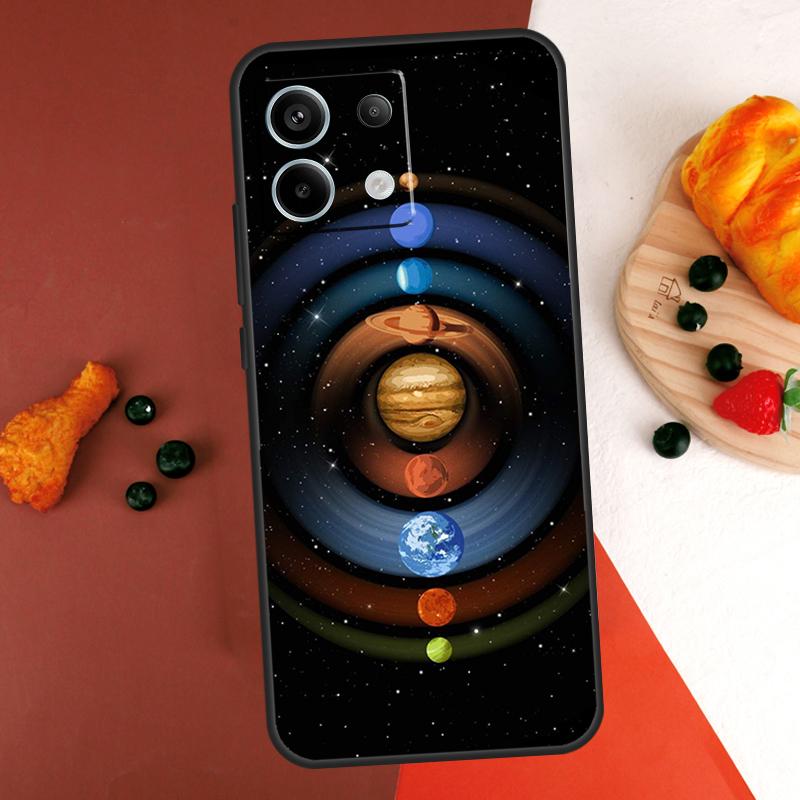 Space Solar System Planets Universe Case For Xiaomi Redmi Note 14 Pro 9 10 11 12 13 Pro 10S 11S 12S Redmi 13C 10C 12C 14C Coque