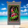 Christmas Printed Beach Towel Soft Quick Dry For Indoor Outdoor Home Use Holiday Gift