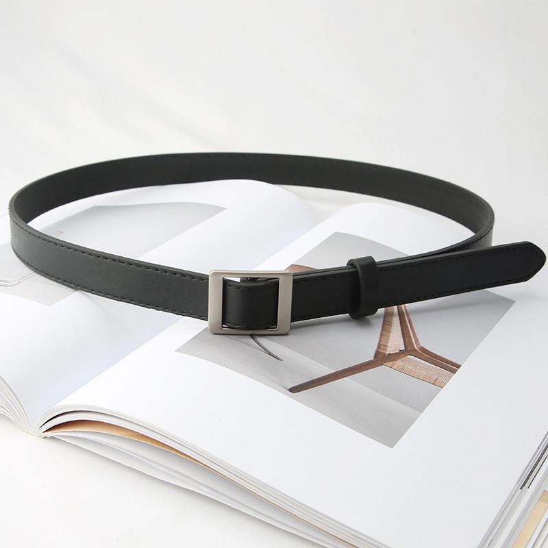 Simple And Versatile Korean Style Women's No-hole Belt For Summer Fashion
