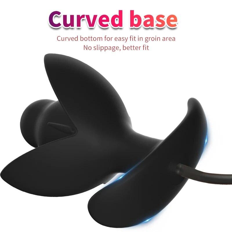 Silicone Inflatable Anal Plug Adult Sex Toy Masturbator Fisting Gay 18+