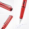 LAMY Safari Red Fountain Red Ergonomic Grip and Polished Steel Size F Ideal for Writing and Calligraphy Includes LAMY T10 Blue Ink Cartridge Pen, -