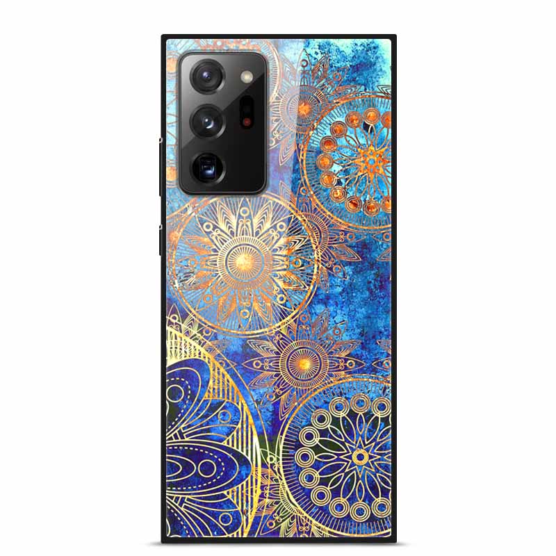 Glass Back Cover For Samsung Note 20 Ultra Case Tempered Glass Case For Samsung Galaxy S21 Ultra Case S 21 Note20 Ultra Funda