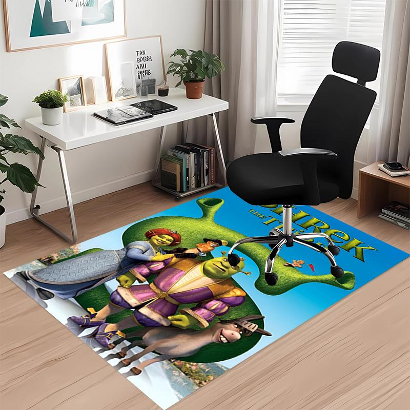 Shrek Bedruckter Teppich für Bürostuhl Wohnzimmer Schlafzimmer Küchenraum Dekoration Geschenke