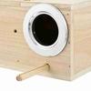 1 Pc Bird Nest Door Aluminum Bird Cage Breeding Box Entrance Door Parrot Nest Door Pet Bird Mating Box Outdoor Round Nest Door