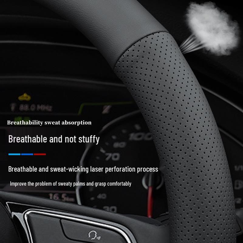 Leather Steering Wheel Cover for New Regal, Excelle, LaCrosse, Verano, Encore, Envision, GL6, GL8, Enclave