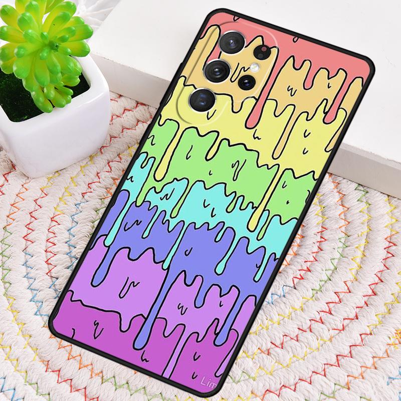 Pastell Kawaii Schmelzende Trans Pride LGBT Handyhülle Für Samsung Galaxy note 10 pro S26 S25 S24 S23 S22 S21 Plus Ultra Hülle