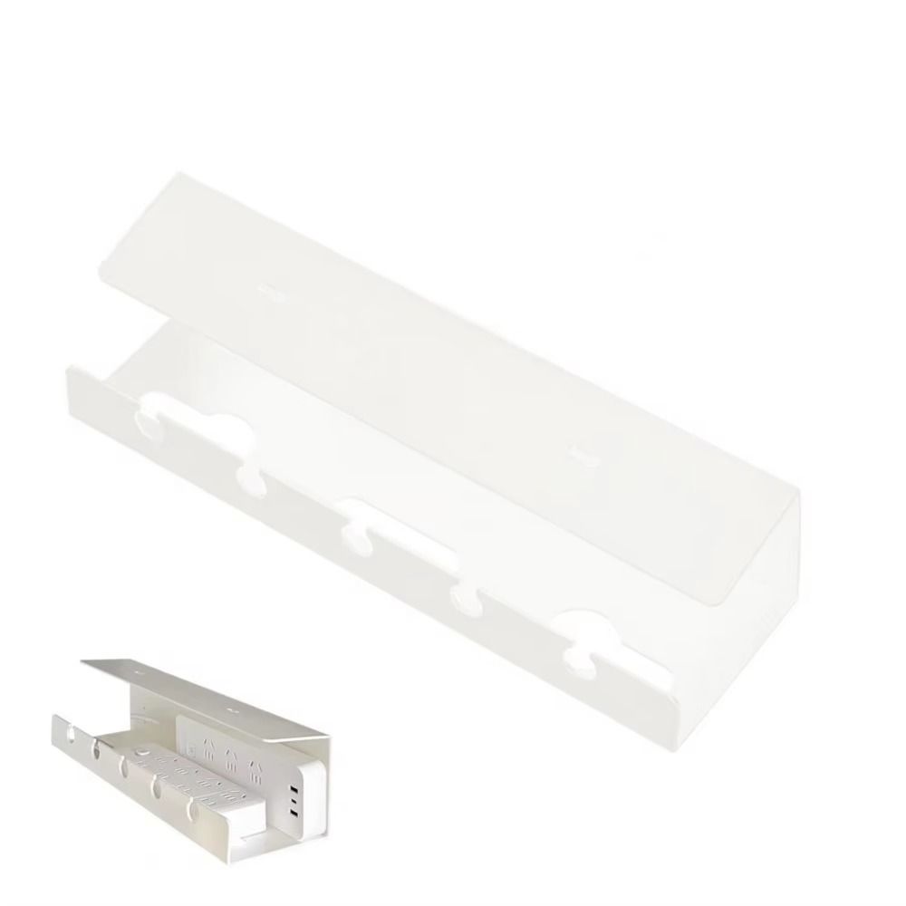 Versatile Under Desk Cable Management Rack Sturdy Wire Fixed Storage Slot  for Office and Home
