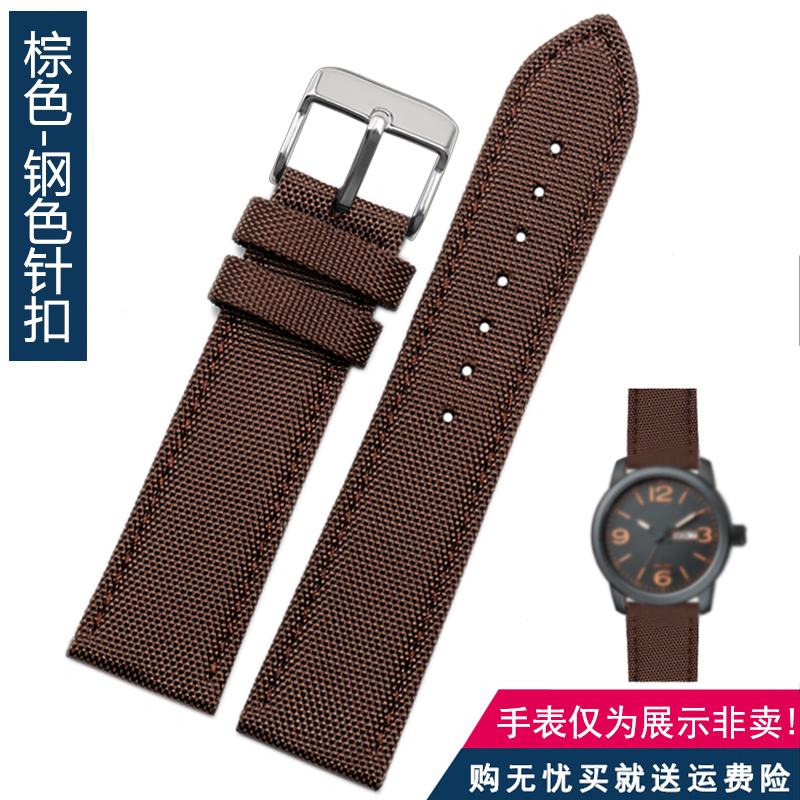 For Omega Seiko Casio Tissot Watch Strap 19mm 20mm 22mm 23mm 24mm Nylon Leather Wrist Band Men's Waterproof Canvas Bracelet Belt